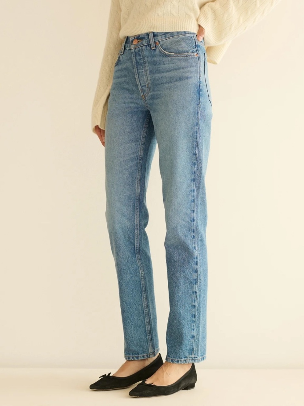 NWT Dôen Diana mid rise jean -- Marville Wash